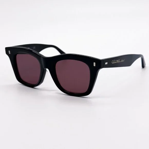 NEW CELINE CL40057F 01Y BLACK PURPLE WOMEN SUNGLASSES CELINE - Picture 5 of 10